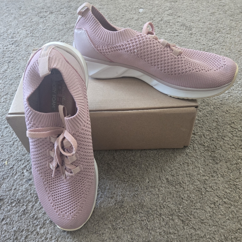 Skechers Pink Knit Mesh Sneakers